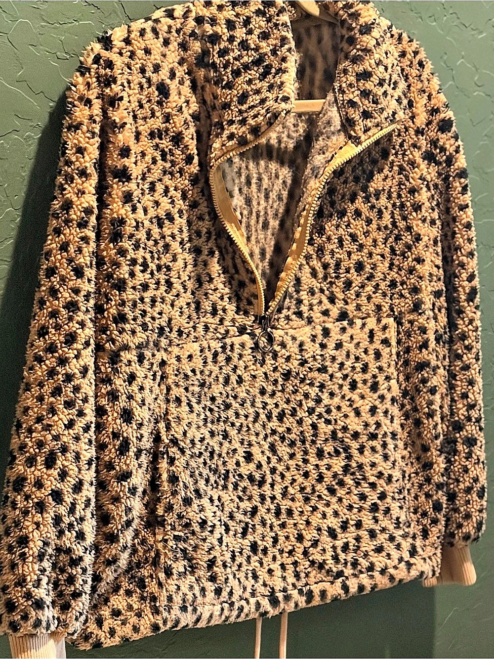 Billabong All The Time Sherpa Half Zip Sweatshirt Medium
